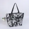 Bolsa Tejida Portátil Transfronteriza Bolsa Tejida de Regalo de PP Gran Capacidad Ecológica Bolsa de Compras para Ropa Bolsa Tejida Recubierta Creativa