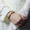 Pulsera Estilo Madera con Aroma a Leche, Pulsera de Pareja de Círculo Sencillo o Doble, Pulsera de Madera Yin, Accesorio de Piedra Shoushan, Joyería de Cuentas de Madera para Hombres y Mujeres