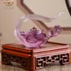 Dragão e Fênix Estilo Chinês Esmaltados Ruyi Enfeites Zen para Casa Desktop Lótus Cabaça de Lótus Pequeno Bule Decoração de Presente