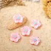 Joyería para Arte de Uñas Camelia Perlada Estilo Chino Pintura de Perla Rosa Pétalos de Cinco Colores Flor de Loto Hadas Brotes de Resina