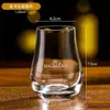 Copo de Teste para Bebida Tulipa Suit Taça Clássica Estrangeira para Vinho Cerveja Whisky Taça Aromática com Bandeja