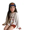 Nuevo de verano para niños, algodón puro, dibujos animados, para niñas, algodón de copo de nieve, bebé, manga larga, camiseta fina, top protector solar, camiseta básica