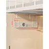 Estante de almacenamiento colgante para la litera inferior en dormitorios, una herramienta mágica para ahorrar espacio para libros y estantes, estante de almacenamiento de cama para dormitorio estudiantil