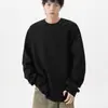 Camiseta de manga larga estilo Henley americano, top casual holgado para hombre para primavera y otoño, adecuado como capa interior o capa base