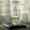 Tetera de Vidrio de Borosilicato Alto, Tetera Imitación Estilo Chino Dinastía Song, Tetera Acanalada para Hervir Agua, Olla para Preparar Té, Estufa Cerámica Eléctrica, Estufa de Té para el Hogar, Juego de Té