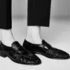 Versión de Piel de Oveja~Moda Retro Zapatos Mocasines Plisados Hechos a Mano Nuevos Zapatos de Cuero Estilo Británico Zapatos Planos de Piel de Anguila para Mujer