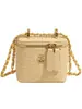 Bolso tipo bandolera de tweed, caja cuadrada pequeña, para mujer, transfronterizo, nuevo, de alta gama, con estampado de avestruz, lujo accesible, con cadena, para hombro y cruzado