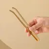 Pinzas con Patrón de Nube Dorada Auspiciosa del Fabricante Pinzas Antiescaldado Antideslizantes Pinza para Taza de Té de Aleación Accesorios para Ceremonia del Té Divisor de Té