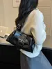 2026 Nueva Bolso de Motocicleta de Moda, Bolso de Mano Trendy de Primavera, Bolso de Hombro Versátil de Nicho, Bolso de Axila Vintage de Alta Gama para Mujer
