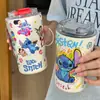 Taza Termo de Acero Inoxidable Popular de Dibujos Animados Transfronteriza Stitch para Niños de Gran Capacidad Co-Branded Portátil para Beber Directamente Venta al por Mayor