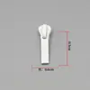 Tirador de cremallera de metal y resina en stock 5 # Tiradores de cremallera de plástico, Herrajes para equipaje, Accesorios para chaquetas de plumas, Tiradores de cremallera de plástico personalizados.
