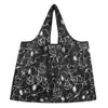 Bolsa Ecológica Sacola de Supermercado Sacola de Compras Sacola de Desenho Animado Snoopy Bolsa de Grande Capacidade Impermeável Portátil Dobrável Bolsa de Tecido