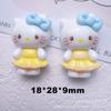 Dibujos Animados Lindo Kt Gato Accesorios de Resina Pegamento Crema DIY Funda para Teléfono Móvil Horquilla Adorno para la Cabeza Pulsera Agujero Adornos Florales para Zapatos