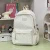 Mochila escolar de estilo nicho moderno para estudiantes de preparatoria, mochila de color sólido de alta estética para niñas de secundaria, mochila ligera de gran capacidad para mujer