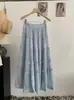 Saia Bolo Omalai com Tule Fluido, Saia Midi de Linha A Franzesa com Babados para Mulheres Primavera/Verão 2026 6776