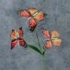 Decoración de ventana de mariposa impresa en 3D, decoración del hogar, accesorios de fotografía, flores artificiales populares, adornos de flores artificiales transfronterizos al por mayor
