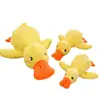 Gato Pato Amarillo Juguete para Perro Felpa Resistente a Mordeduras Molar Sonido Artefacto para Resolver Golden Corgi Suministros para Mascotas