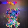 Hoja de Material de Linterna Jacquard Láser Colorida Estéreo 3D de Animales para Linternas DIY de Niños, Linternas Brillantes de Dibujos Animados para Puestos