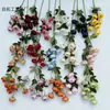 7 Peonías Exquisitas, Flores Artificiales, Ramos de Boda, Arte Floral Hecho a Mano de Alta Gama, Muros Florales para Paisajismo de Salones de Boda