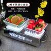 Rack de prato de frutas luminoso para bar KTV rack de lanches de aço inoxidável led prato de lanches criativo travessa de frutas prato de frutas prato