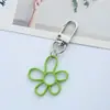Llavero Creativo Color Caramelo Hueco Flor Colgante Simple para Ins Colgantes para AirPods Colgante para Llavero de Auriculares