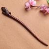 Nova Presilha de Cabelo de Jacarandá com um Design Único de Coelho, Acessório de Cabelo Personalizado, Presilha de Cabelo Artesanal de Madeira Maciça, Acessório de Estilo Artístico