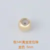 Contas de posicionamento Bochu banhadas a ouro 18K, podem ser achatadas, acessórios para joias DIY, pulseira, colar, fecho lagosta, fecho de ponta, atacado