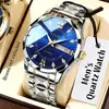 Reloj de Cuarzo para Hombre de Negocios, Luminoso, Doble Calendario, de Alta Gama, Aleación, Incrustaciones de Diamantes, de Venta Caliente Transfronteriza, No Mecánico