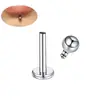 F136 Aleación de Titanio Cabeza de Repuesto Dentada Exterior Accesorios para Joyería DIY Aretes de Lóbulo Piercings Labiales Piercings de Lengua 0.9 Dientes/3/4/5Mm