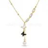 Colar clavícula com franja de zircônia e borboleta estilo vintage francês, elegante e luxuoso, pingente de coração e lua em camada dupla para mulheres