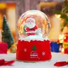 Bola de cristal de Natal produto novo transfronteiriço caixa de música, caixa de música criativa com neve brilhante Papai Noel, presente de feriado