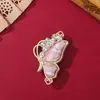 Brocado de la Dinastía Song Mariposa de Ala Única Bordado a Doble Cara Colgante Nuevo Estilo Chino Estilo Nacional Accesorios Hanfu Colgante DIY Venta al por Mayor en Stock
