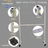 Suporte móvel grande para quadro branco, suporte oval de barra única/dupla para quadro branco/preto, suporte reforçado, estrutura de quadro branco, design flip-top
