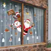 Adesivos de Natal feriado Ano Novo Vidros de janelas de Natal portas e janelas escritório loja decorativos adesivos de parede HM92054ds