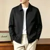 Jaqueta masculina de lapela para comércio exterior transfronteiriço, casaco casual de negócios para primavera e outono, roupas masculinas de alta qualidade para pais de meia-idade