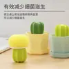 Cepillo Limpiador Nano Cactus Multifuncional para el Hogar Bola Limpiadora que no Suelta Fibras Cocina Color Degradado Creativo Cepillo para Macetas