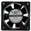 Cargador de ventilación de escape Juyuan 6020 de 12 V y 6 cm de diámetro con fuente de alimentación, ventilador de refrigeración cuadrado pequeño