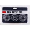 Conjunto de 3 peças Palm Lei mini chave catraca chave de dedo chave de dedo concha de ferro 1/2'' 3/8'' 1/4''