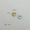 Aretes, Clavos para Oreja, Colgantes, Collares, Pulseras con Forma de Corazón de Acero Inoxidable, Serie Corazón de Durazno Hueco para Manualidades, Accesorios para Joyería DIY