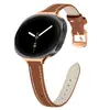 Adequado para pulseira de couro nova do Samsung Watch 8/9, pulseira de relógio de couro de cauda pontiaguda universal para Watch 8 Classic