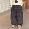 Suéter de Algodão Little Shop para Meninos Calças de Outono Infantis 2026 Novo Estilo Coreano Estilo Academia Calças Casuais Conjunto de Roupa Infantil Tendência