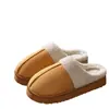 Pantuflas de Felpa Corta de Algodón para Mujer, Ropa de Casa de Invierno, Ligeras, Antideslizantes, Calidez Interior, Estilo de Pareja, Pantuflas de Algodón para Hombre, En Stock, Venta al por Mayor