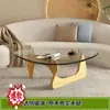 Mesa de centro de vidro moderna minimalista cheia de senso de design mesa de centro artística celebridade da internet sala de estar de apartamento pequeno uso doméstico mesa de chá outros