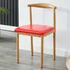 Cadeira de Jantar para Uso Doméstico, Cadeira de Lazer com Encosto, Cadeira de Escritório Minimalista Moderna para Quarto e Sala de Jantar, Cadeira Integrada em Ferro Forjado em Forma de Chifre