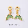 Accesorios de Colgante de Flor de Perla de Jardín Monet Dorada Estilo Antiguo, Pulsera de Cuerda Trenzada Multicolor Accesorios Semi-Terminados