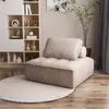 Sofá tipo bloque de tofu color crema, de un solo asiento, diseño minimalista, tela técnica, modular, combinación de dos asientos, adecuado para apartamentos pequeños, de suelo, sillón reclinable