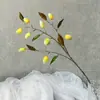 Nuevos productos transfronterizos Diversas simulaciones de frutas Manzana Caqui Adornos para sala de estar Decoración Hogar Año Nuevo Arreglo floral Adornos de mango