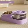 Fuente de Agua para Mascotas Filtro Automático USB Eléctrico Silencioso Bebedero Tazón 2 en 1 Recircular Filtrado Bebedero para Gatos Dispensador de Agua