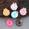 DIY Resina Fosca Abacaxi Donut Cola Creme Capa de Celular Acessórios Caixa de Armazenamento Copo de Enxaguante Bucal Adesivos Atacado