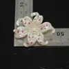 Nuevo Estilo Perla Pura Hecha a Mano Estampado de Estrella Flor de Iris Zapato de Madera DIY Hecho a Mano Accesorios para el Cabello Fábrica Mayorista